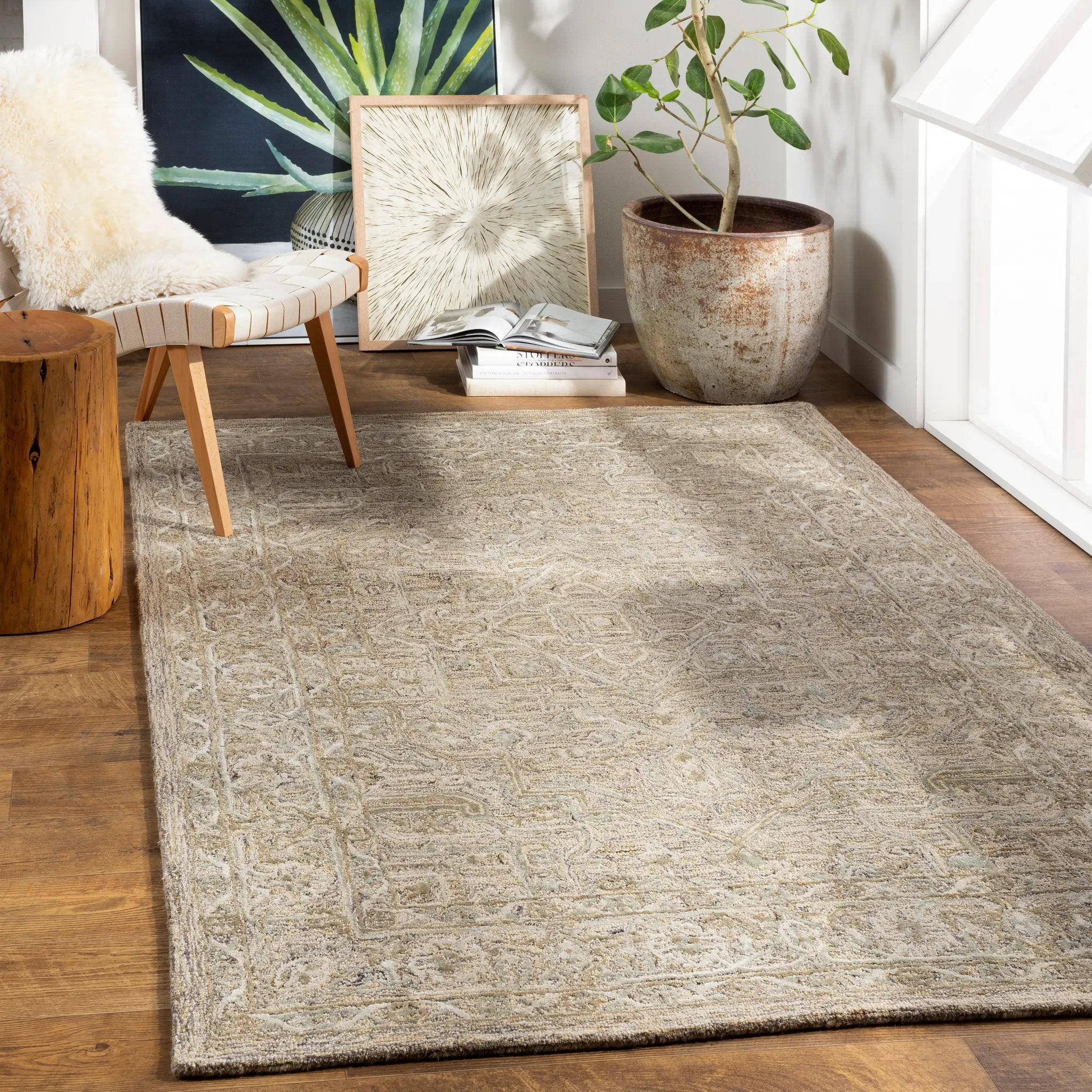Shelby SBY-1004 Dusty-Sage Area Rug by LIVABLISS