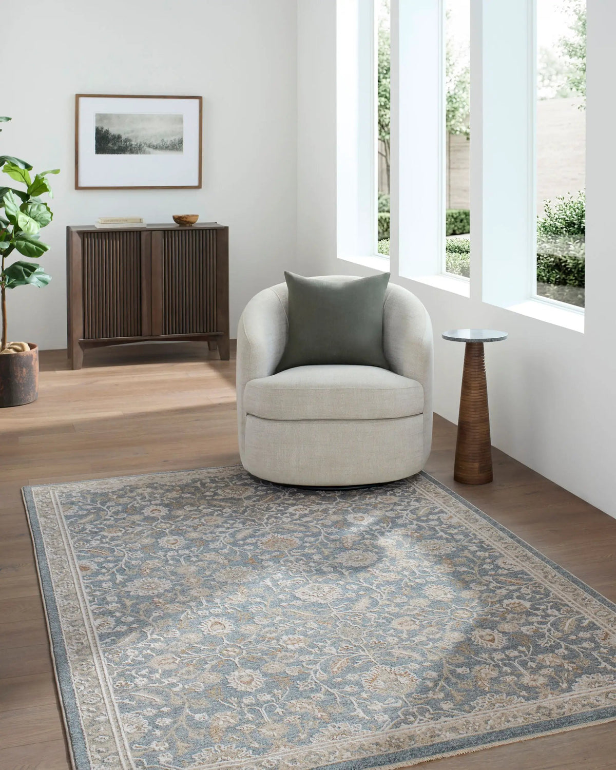 LIVABLISS Seclusion SCN-2311 Medium-Gray Area Rug