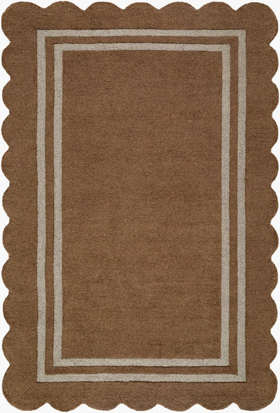 LIVABLISS Scalloped SCP-2301 Umber Area Rug