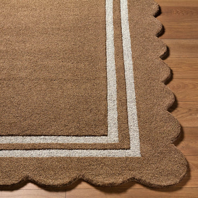 LIVABLISS Scalloped SCP-2301 Umber Area Rug