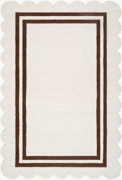 LIVABLISS Scalloped SCP-2305 Ivory Area Rug