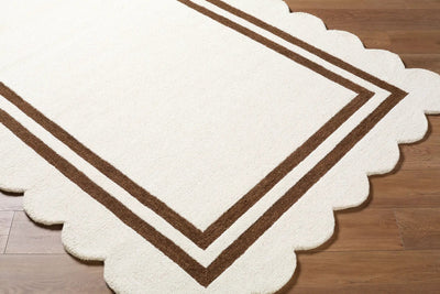 LIVABLISS Scalloped SCP-2305 Ivory Area Rug