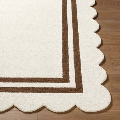 LIVABLISS Scalloped SCP-2305 Ivory Area Rug