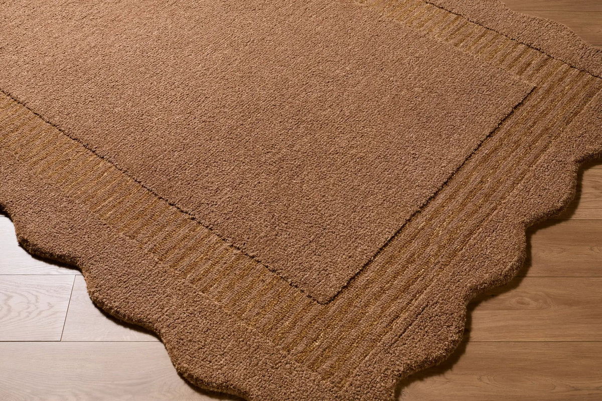 LIVABLISS Scalloped SCP-2306 Chestnut Area Rug