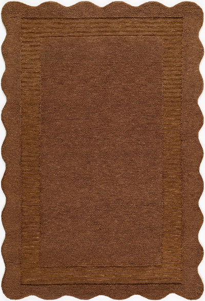 LIVABLISS Scalloped SCP-2306 Chestnut Area Rug