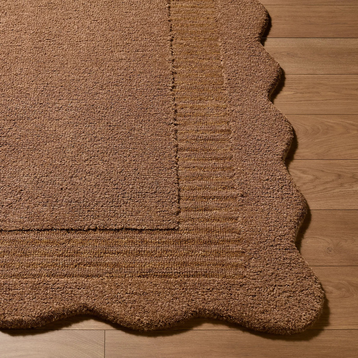 LIVABLISS Scalloped SCP-2306 Chestnut Area Rug