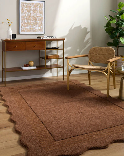 LIVABLISS Scalloped SCP-2306 Chestnut Area Rug