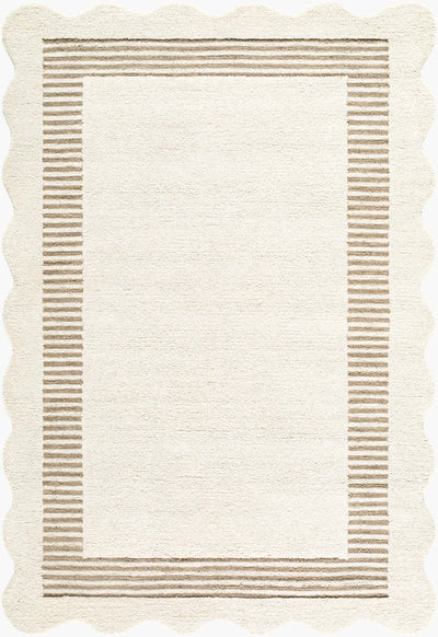 LIVABLISS Scalloped SCP-2307 Ivory Area Rug