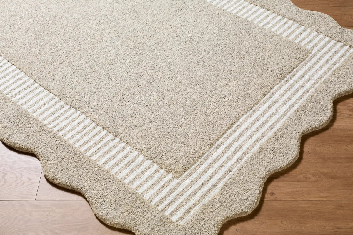 LIVABLISS Scalloped SCP-2309 Beige Area Rug