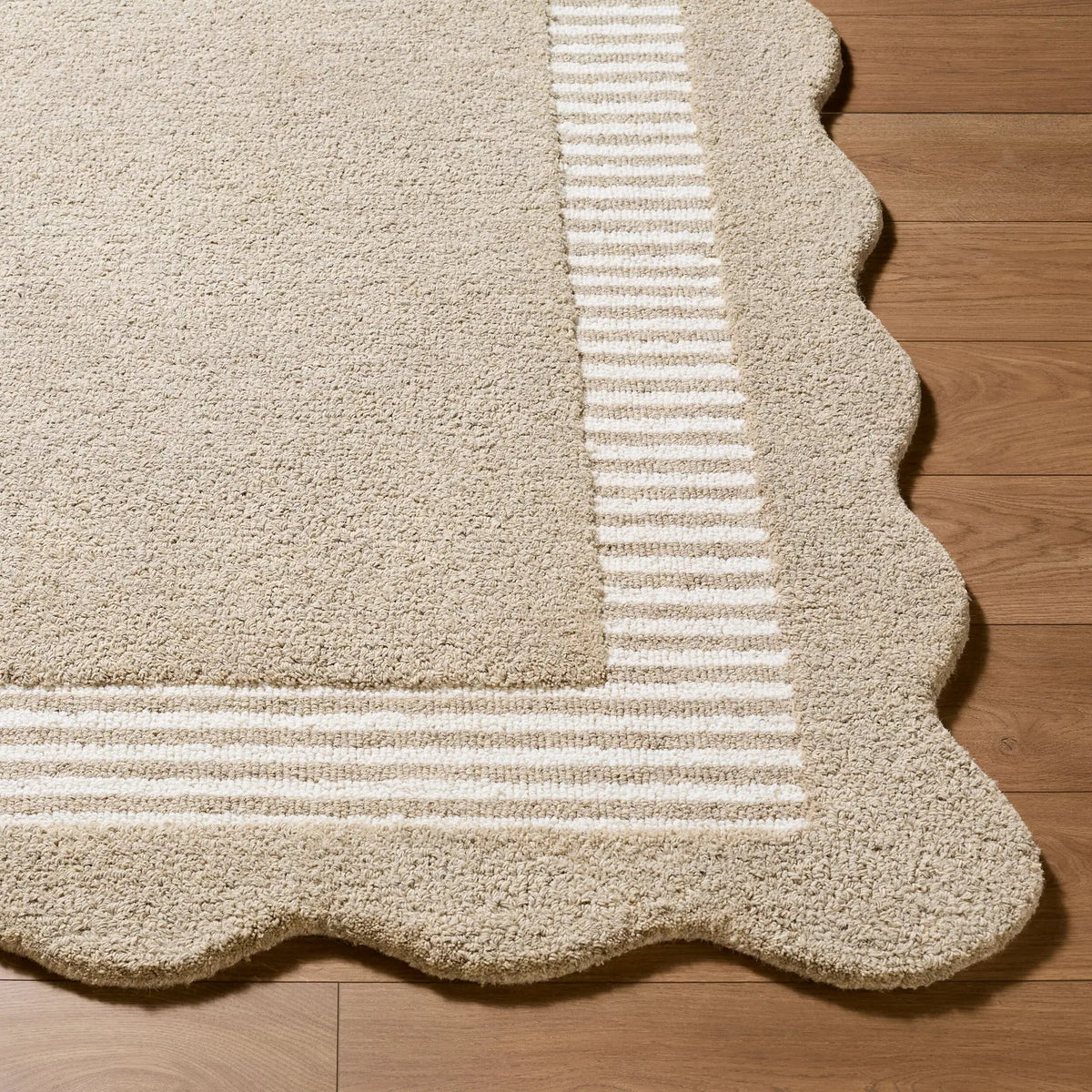 LIVABLISS Scalloped SCP-2309 Beige Area Rug