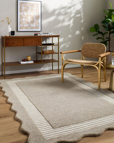 LIVABLISS Scalloped SCP-2309 Beige Area Rug