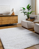 Surya Sacramento Shag SCS-2301 White Area Rug by LIVABLISS