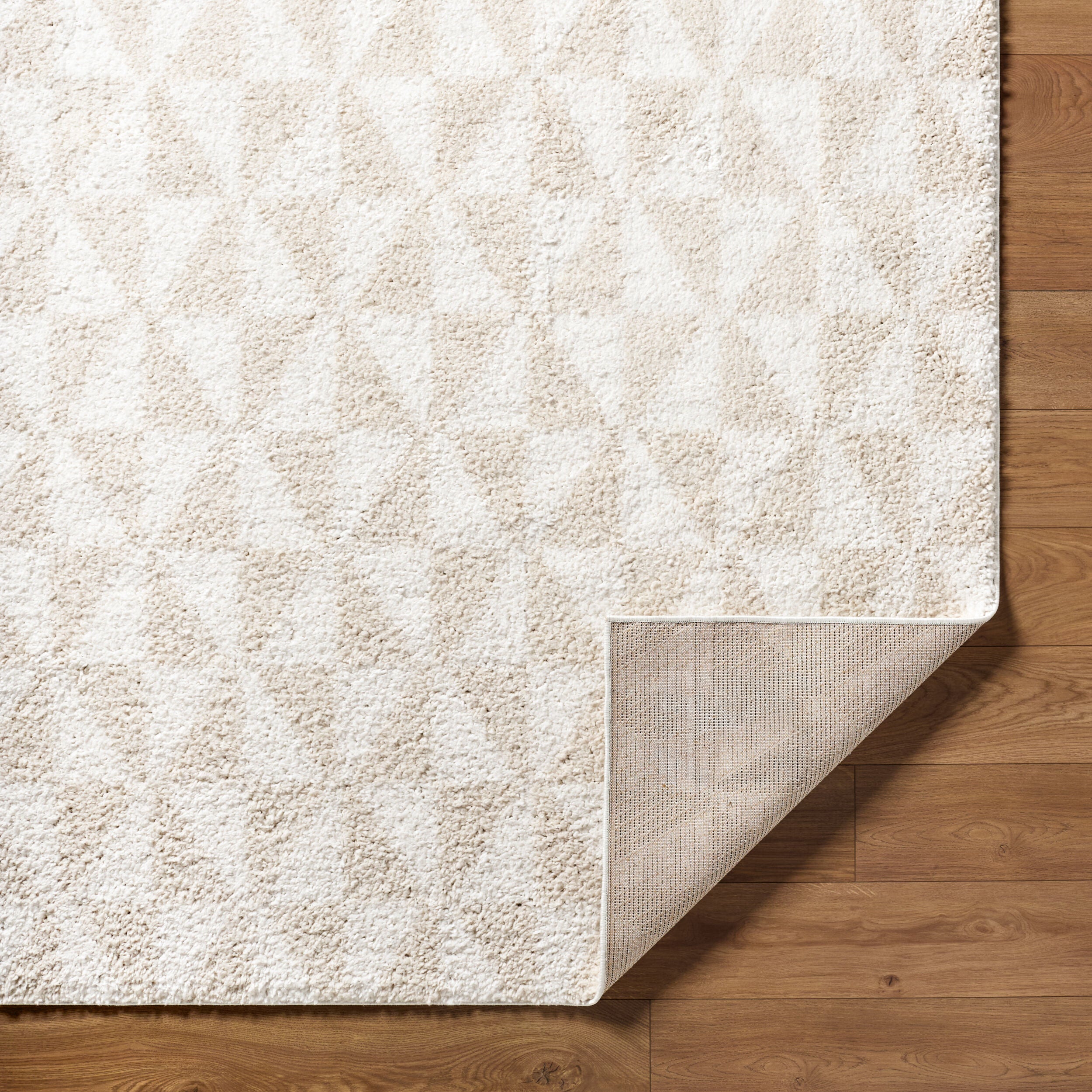 Surya Sacramento Shag SCS-2303 White Area Rug by LIVABLISS