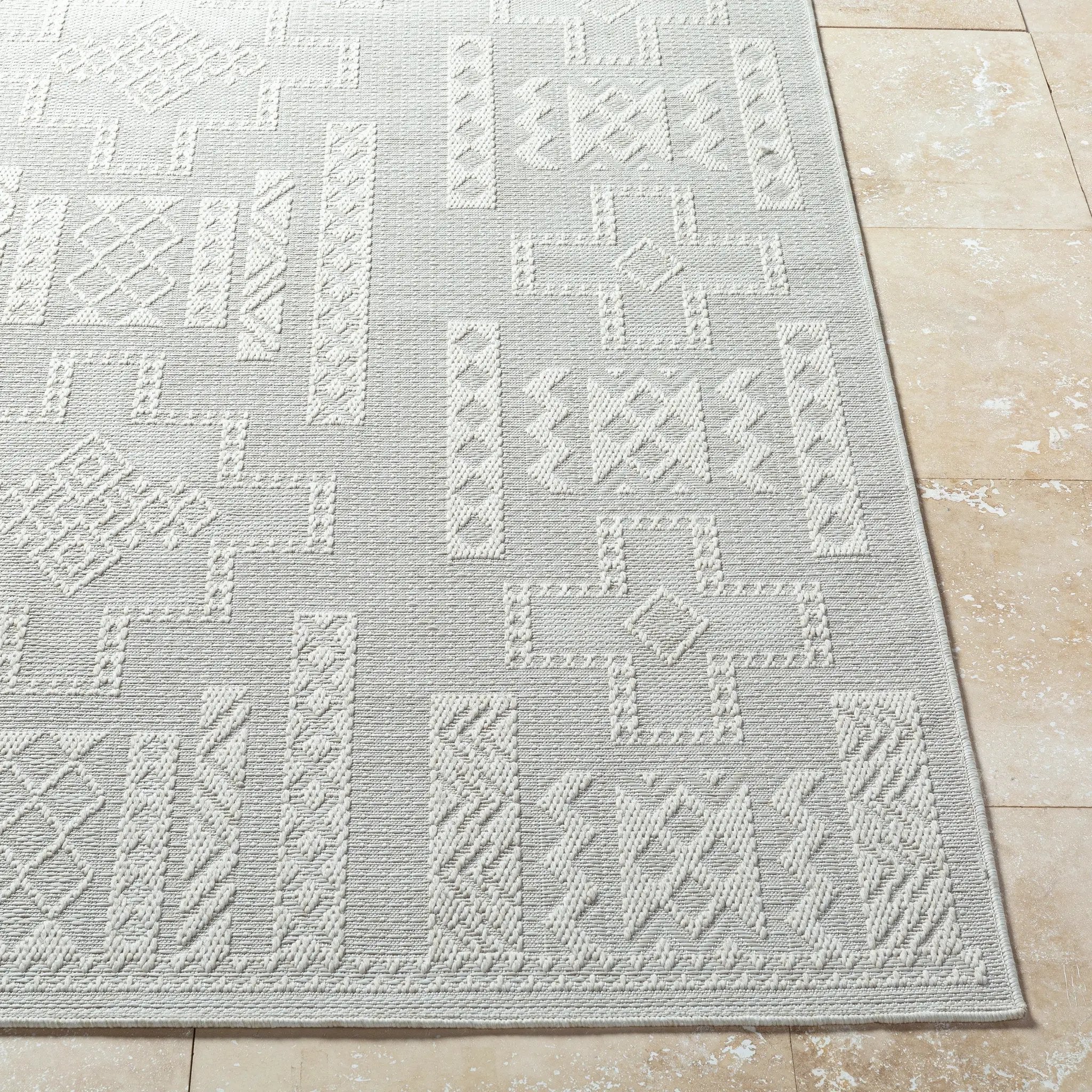 Sandra SDR-2303 Beige Area Rug by LIVABLISS