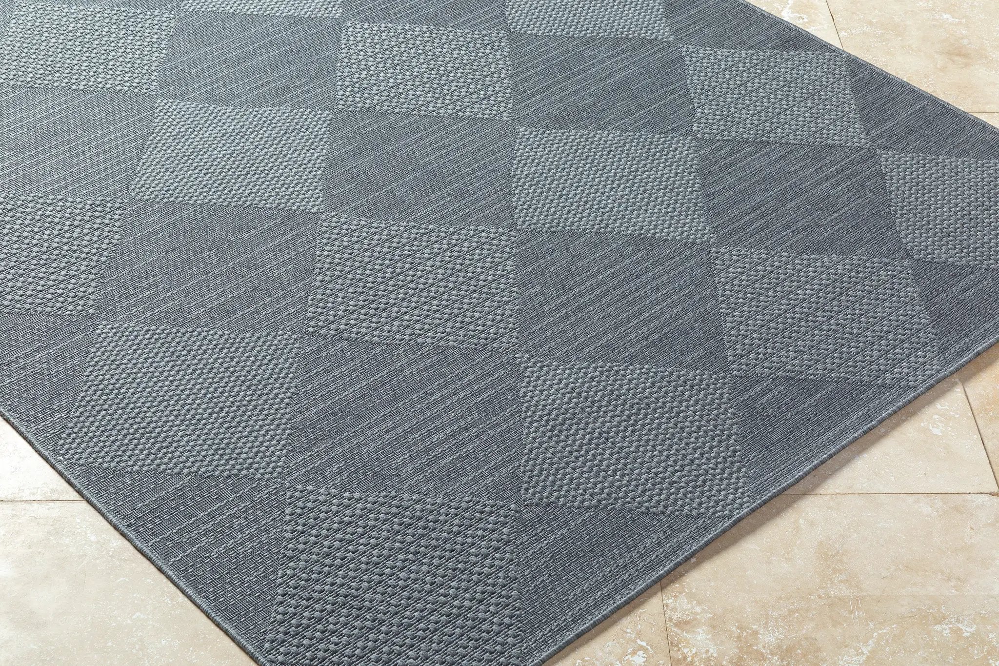 Sandra SDR-2312 Charcoal Area Rug by LIVABLISS