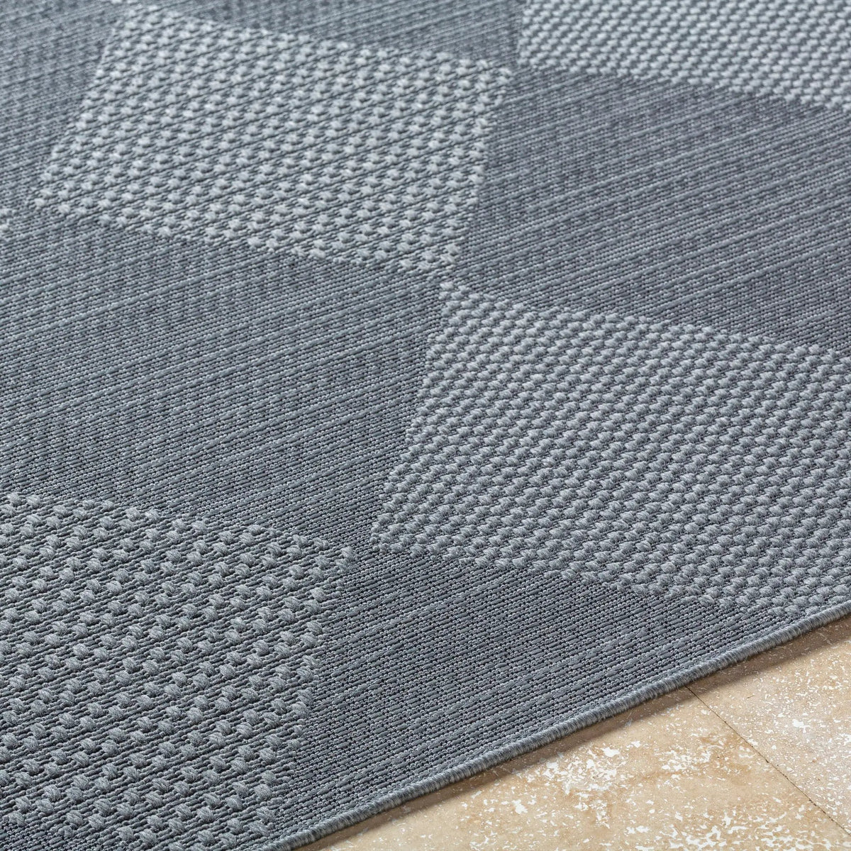 Sandra SDR-2312 Charcoal Area Rug by LIVABLISS