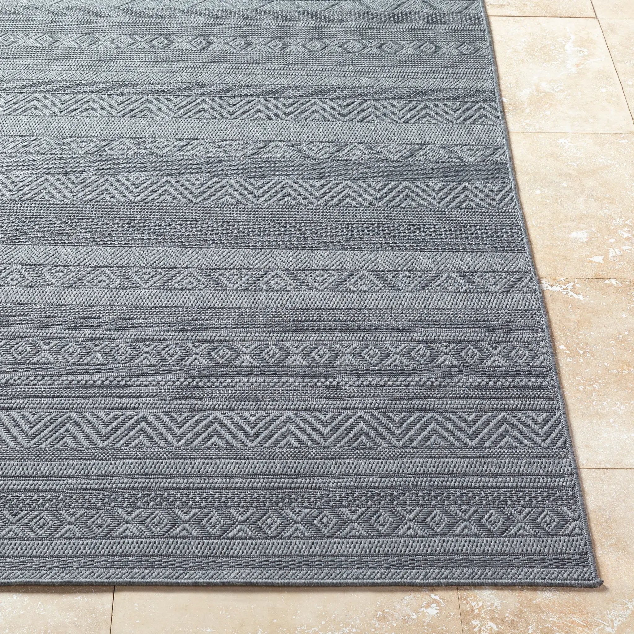 Sandra SDR-2321 Charcoal Area Rug by LIVABLISS