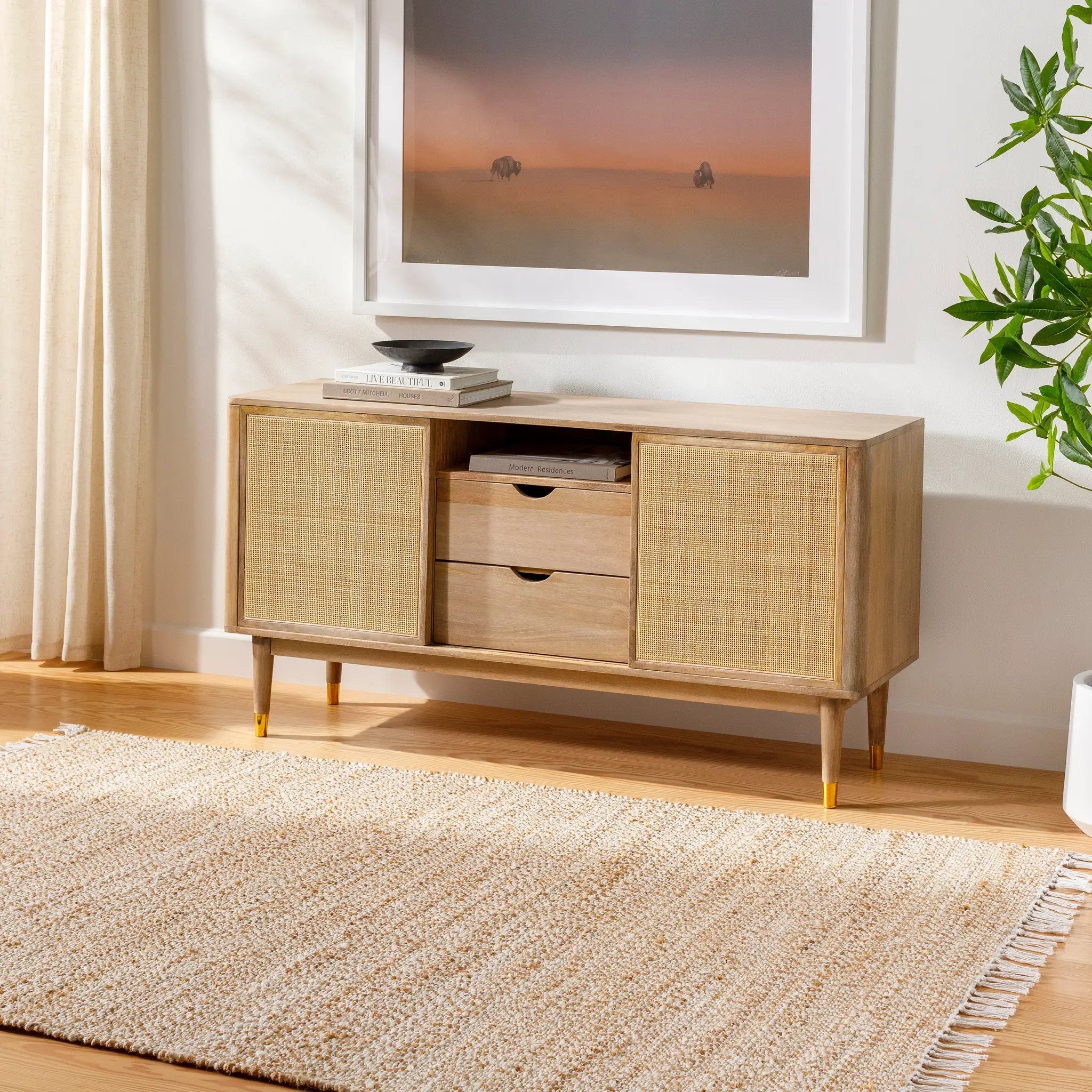 Selanik SNK-2305 Camel Area Rug by LIVABLISS