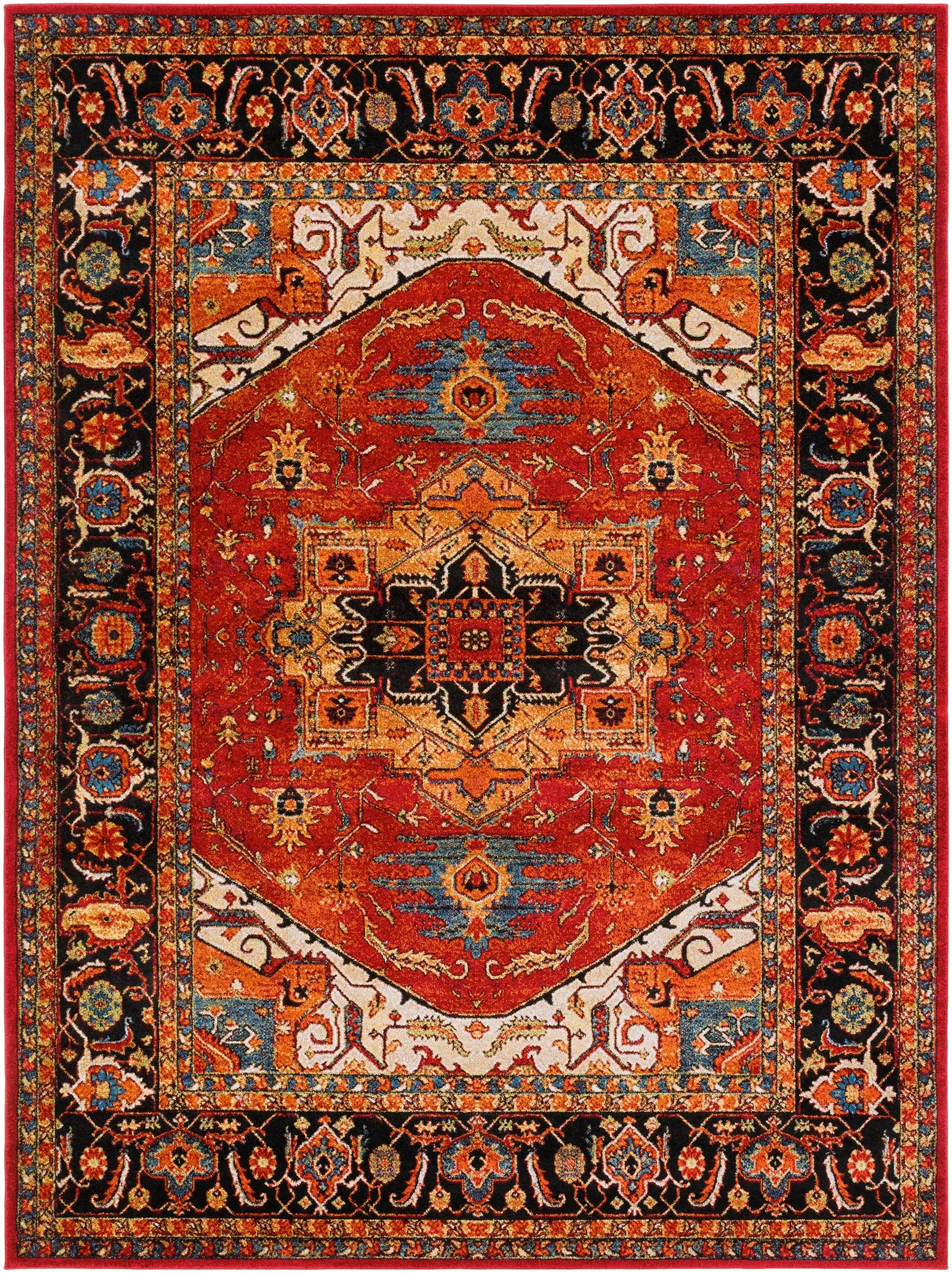 Serapi SRP-1001 Red Area Rug by LIVABLISS