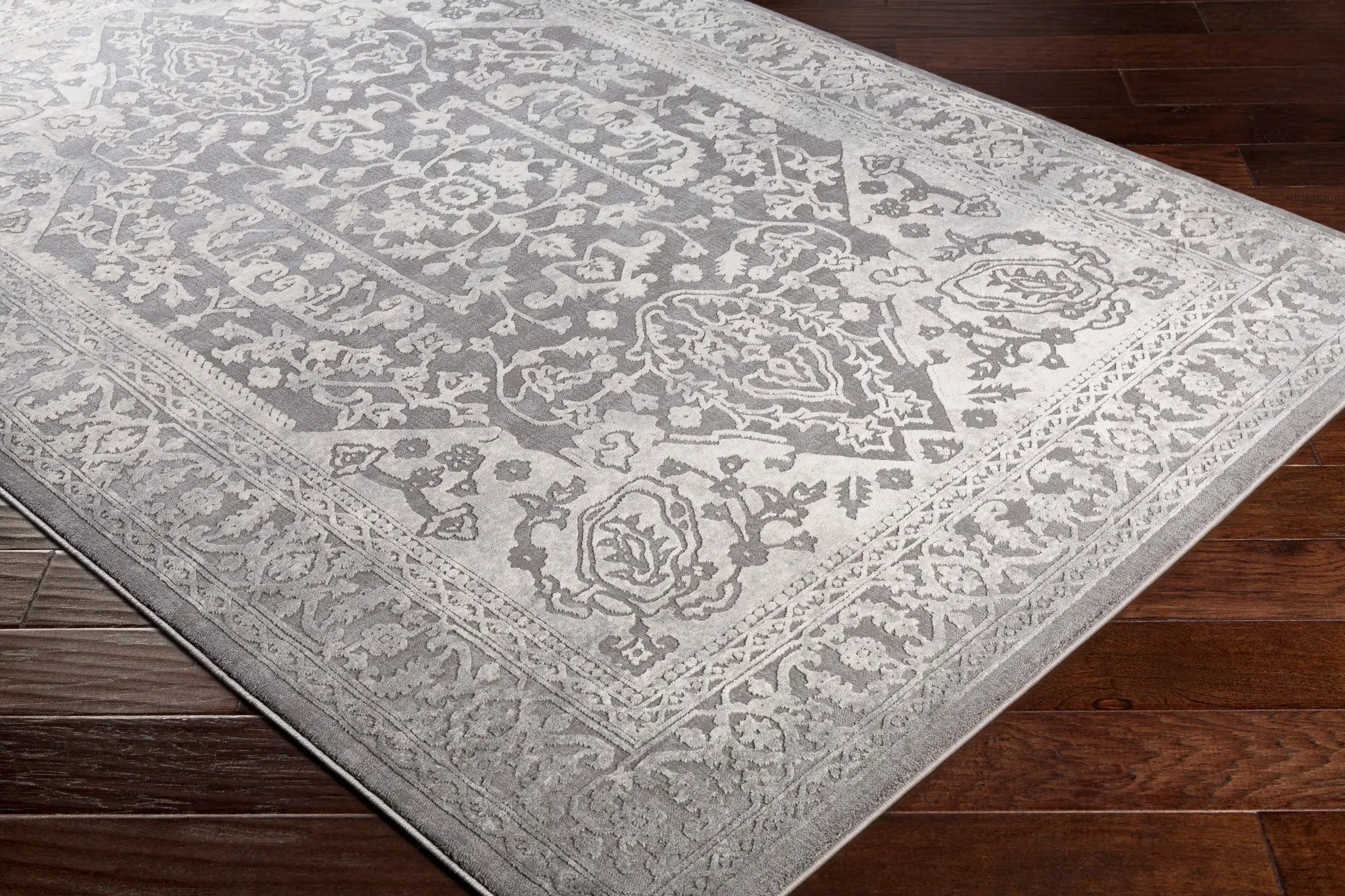 Tibetan TBT-2300 Charcoal Area Rug by LIVABLISS
