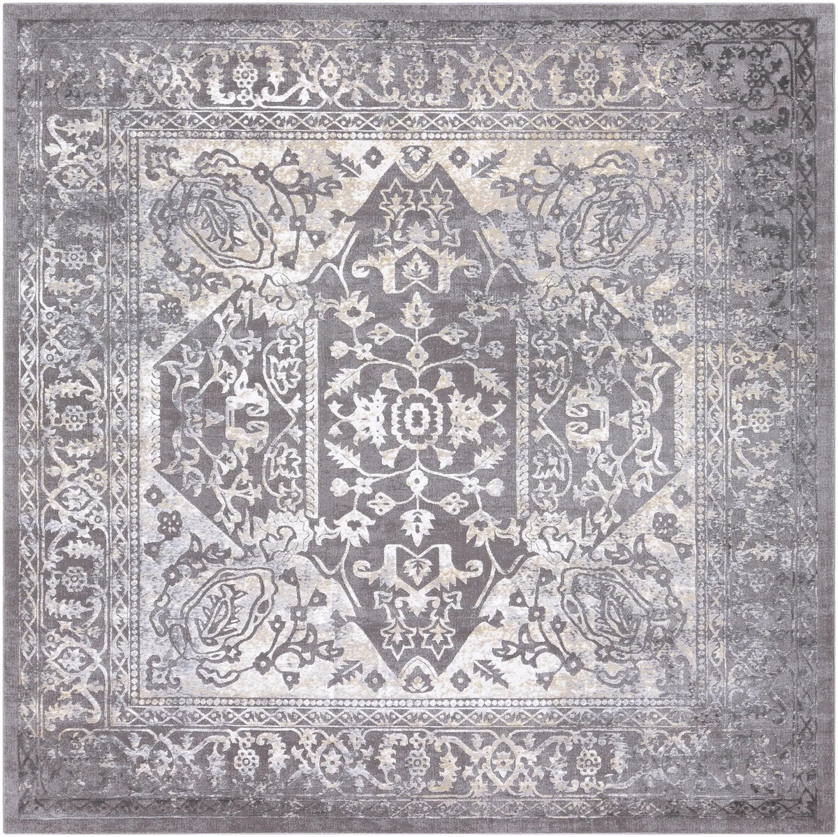 Tibetan TBT-2300 Charcoal Area Rug by LIVABLISS