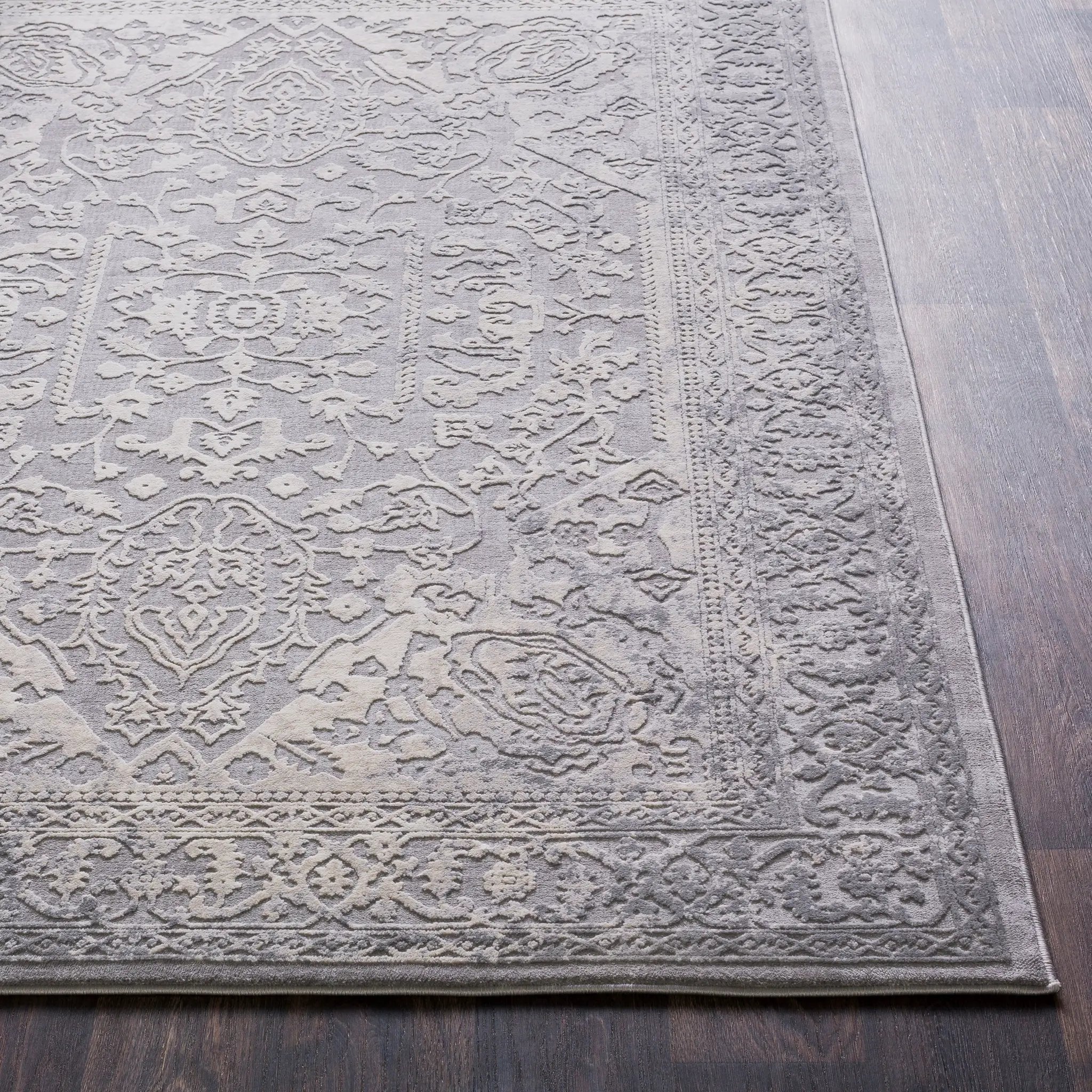 Tibetan TBT-2300 Charcoal Area Rug by LIVABLISS