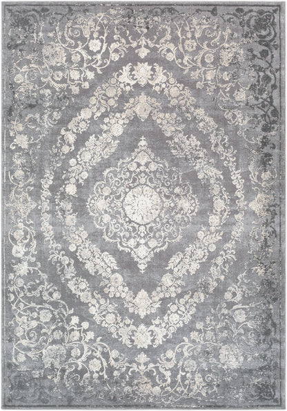 Surya Tibetan TBT-2301 Charcoal Area Rug by LIVABLISS