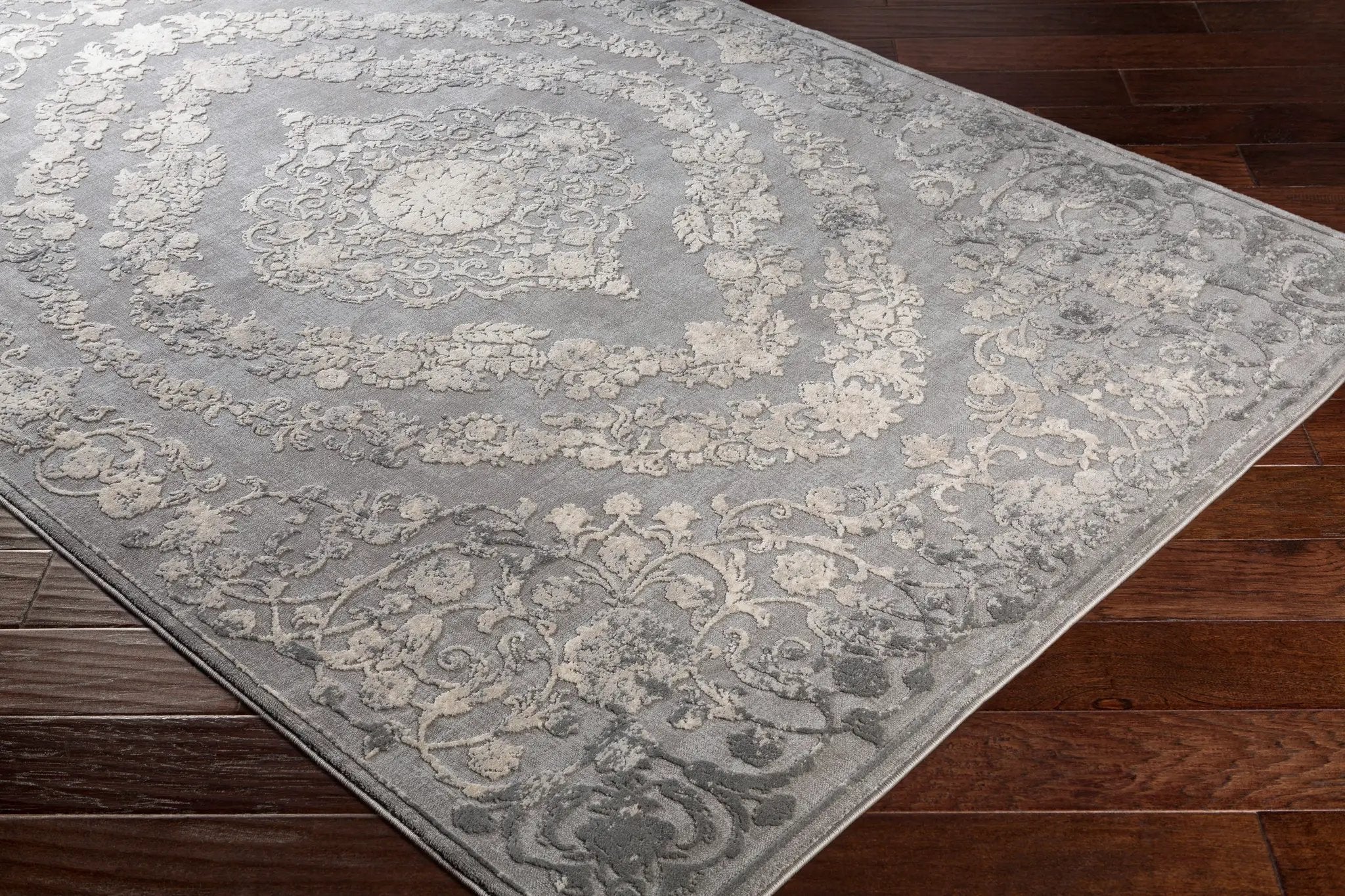 Tibetan TBT-2301 Charcoal Area Rug by LIVABLISS