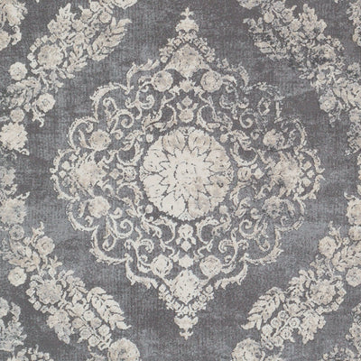 Surya Tibetan TBT-2301 Charcoal Area Rug by LIVABLISS