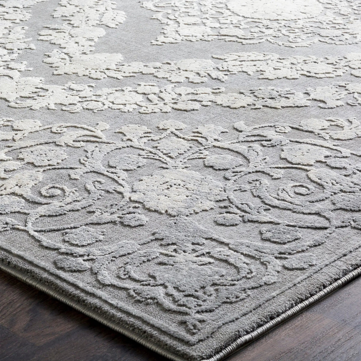 Tibetan TBT-2301 Charcoal Area Rug by LIVABLISS