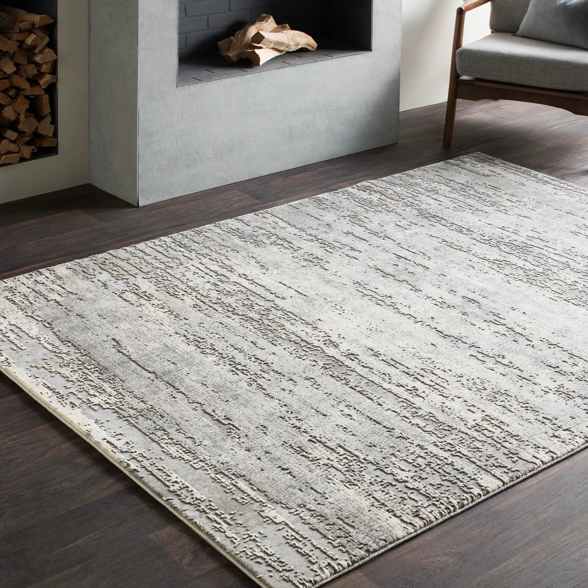 Tibetan TBT-2305 Medium-Gray Area Rug by LIVABLISS