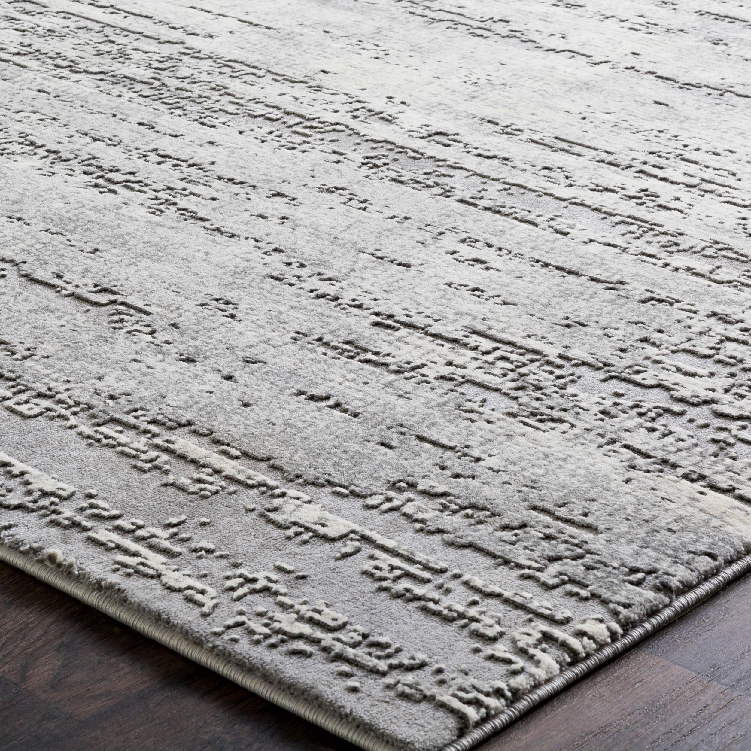 Surya Tibetan TBT-2305 Medium Gray Area Rug by LIVABLISS
