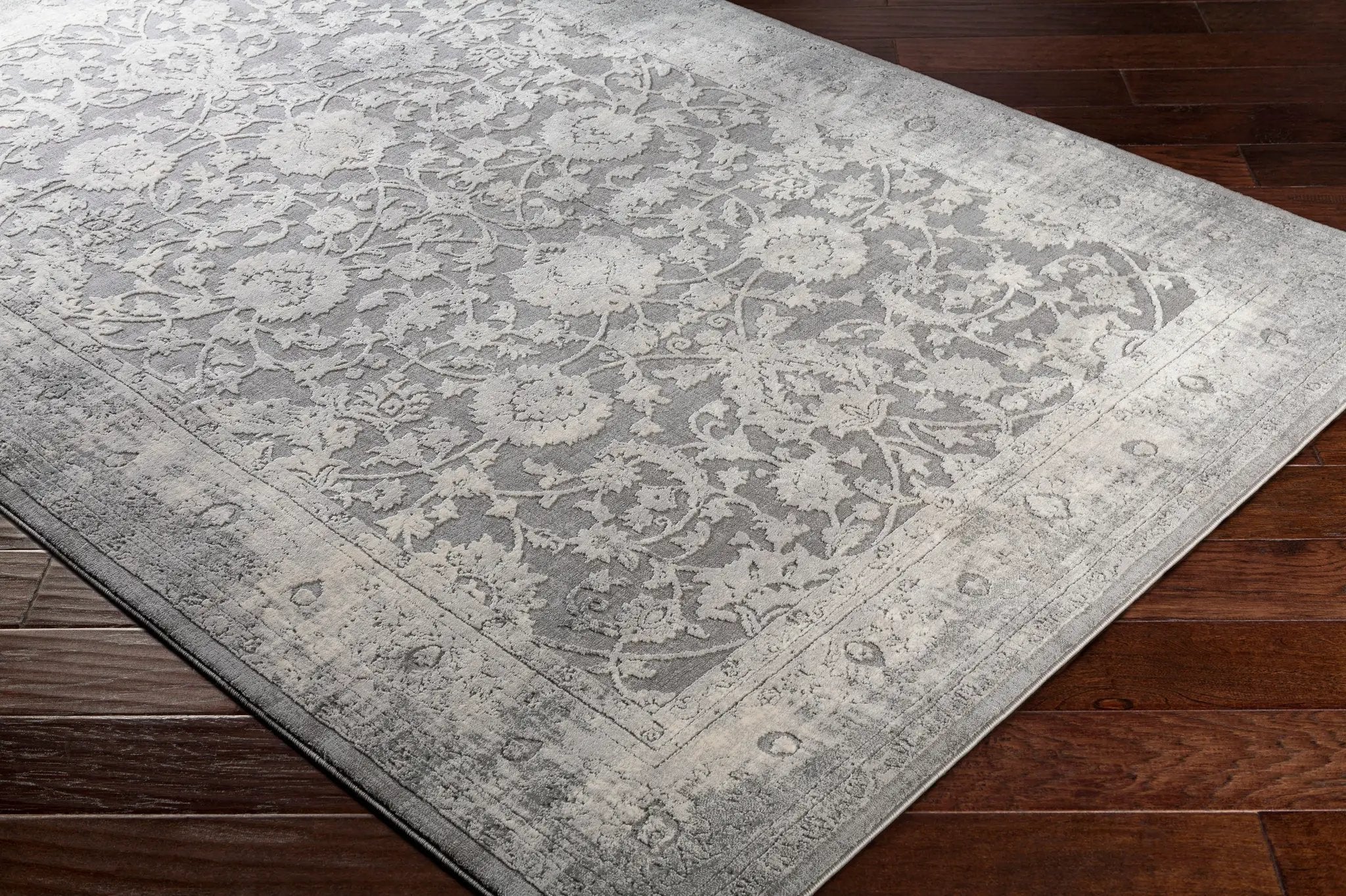 Tibetan TBT-2309 Charcoal Area Rug by LIVABLISS
