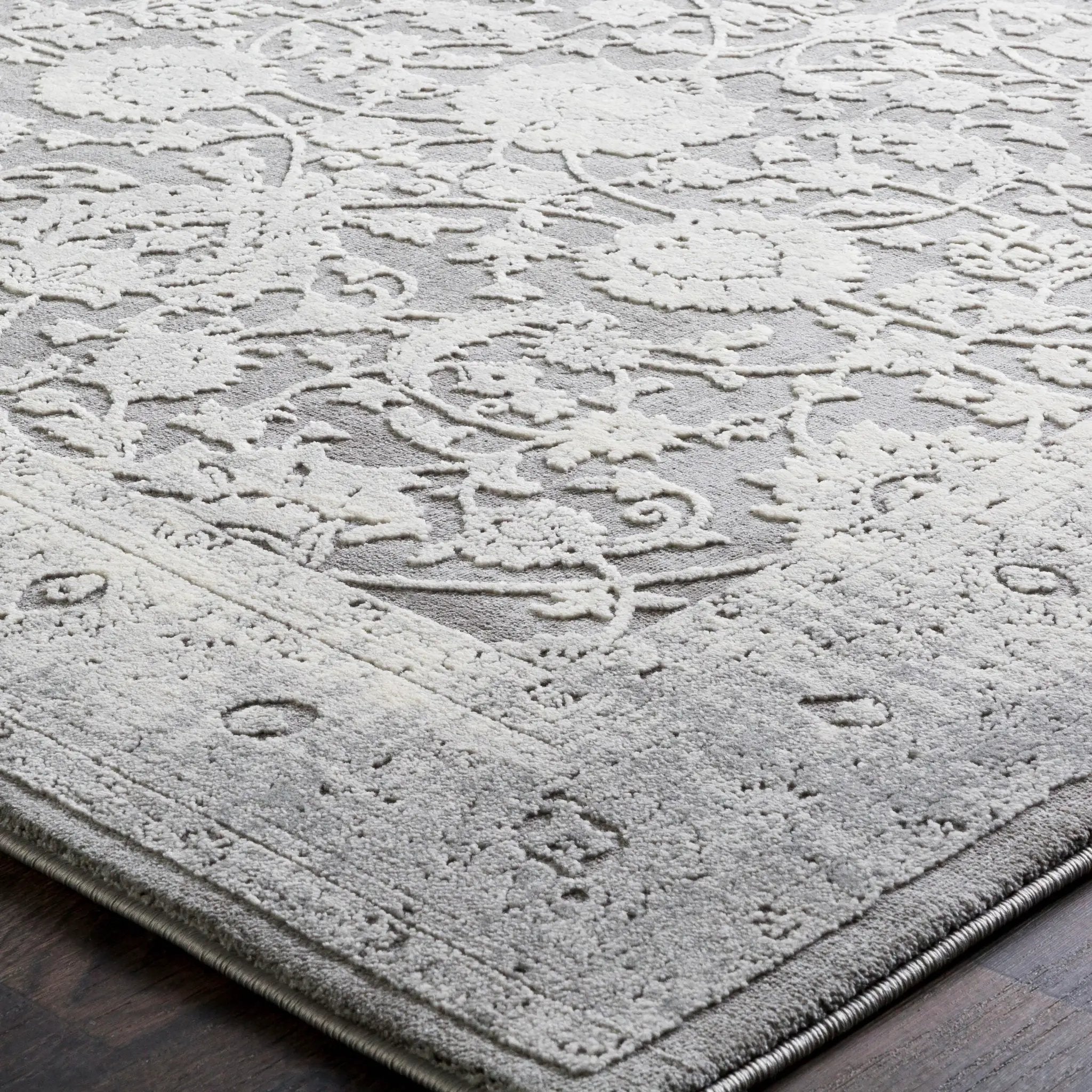 Tibetan TBT-2309 Charcoal Area Rug by LIVABLISS