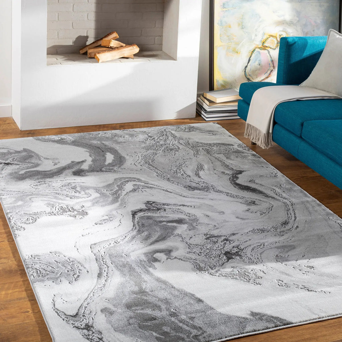 LIVABLISS Tibetan TBT-2317 Light-Gray Area Rug