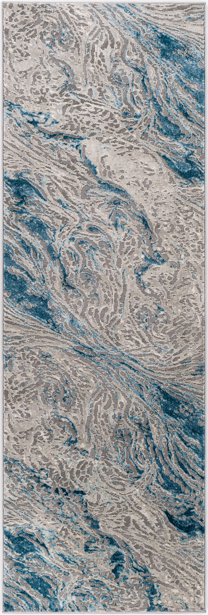 Surya Tibetan TBT-2326 Teal Area Rug by LIVABLISS