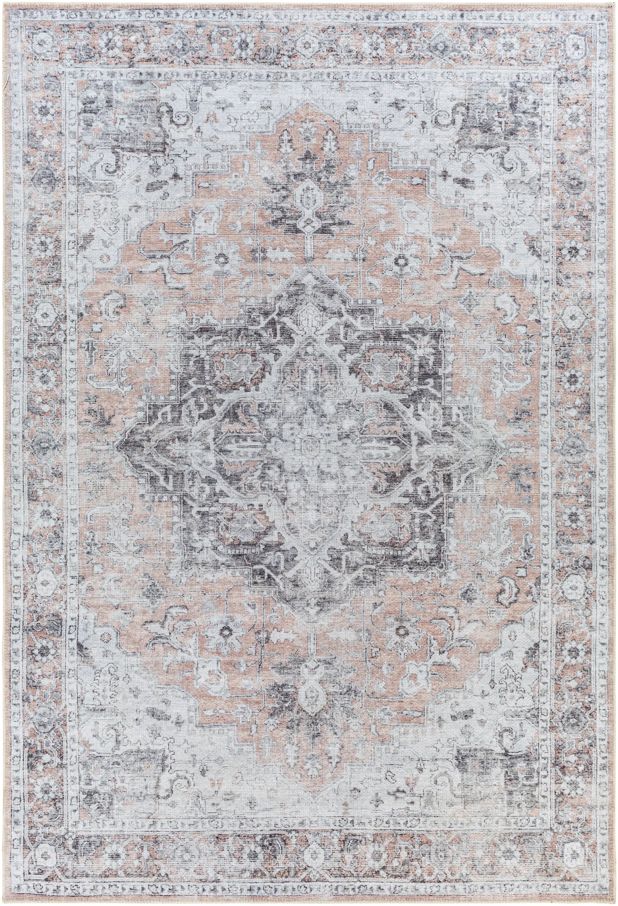 Tahmis THI-2702 Beige Area Rug by LIVABLISS