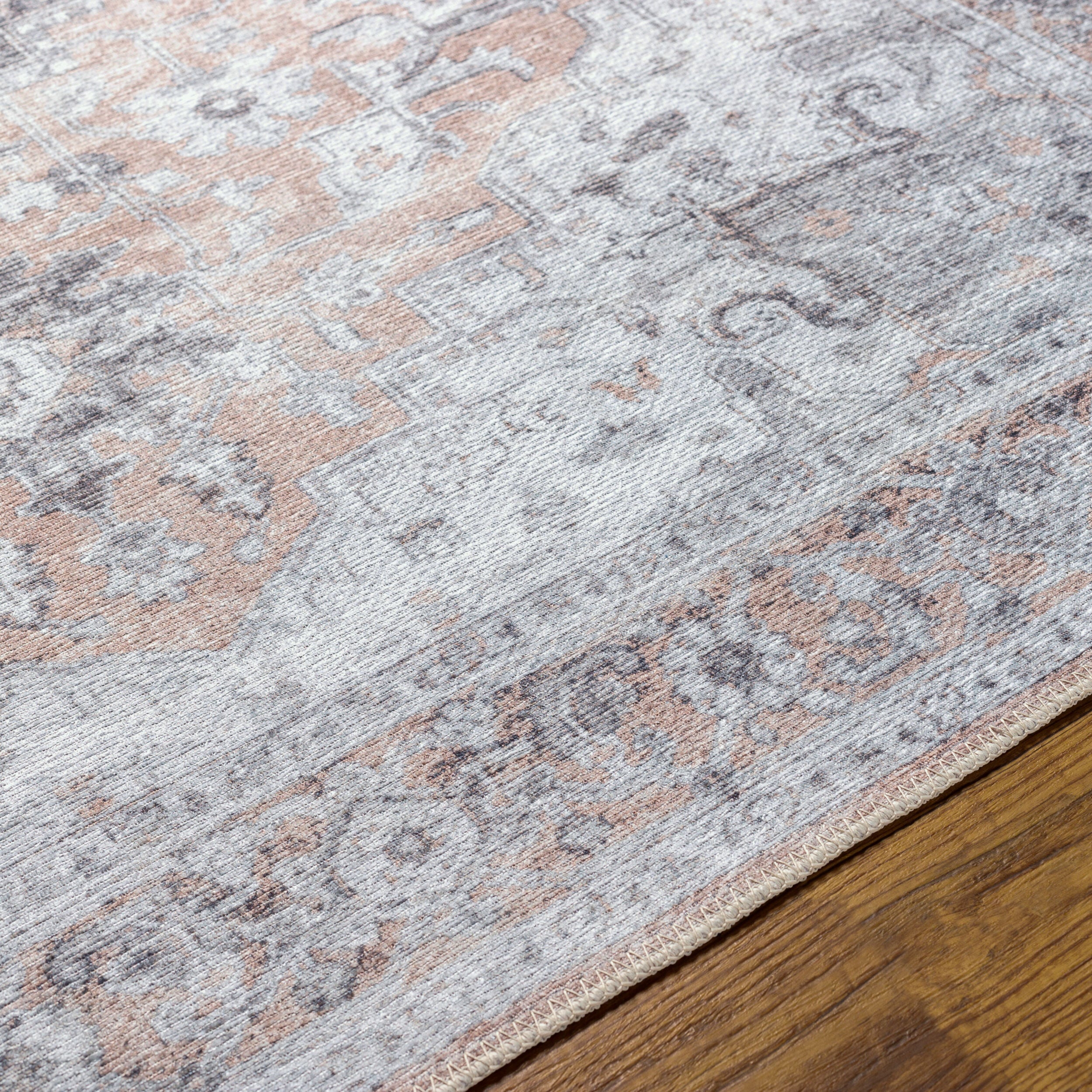 Surya Tahmis THI-2702 Beige Machine Washable Area Rug by LIVABLISS
