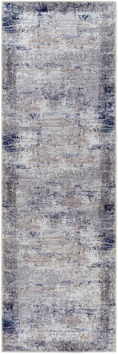 Surya Tahmis THI-2708 Dark Blue Machine Washable Area Rug by LIVABLISS