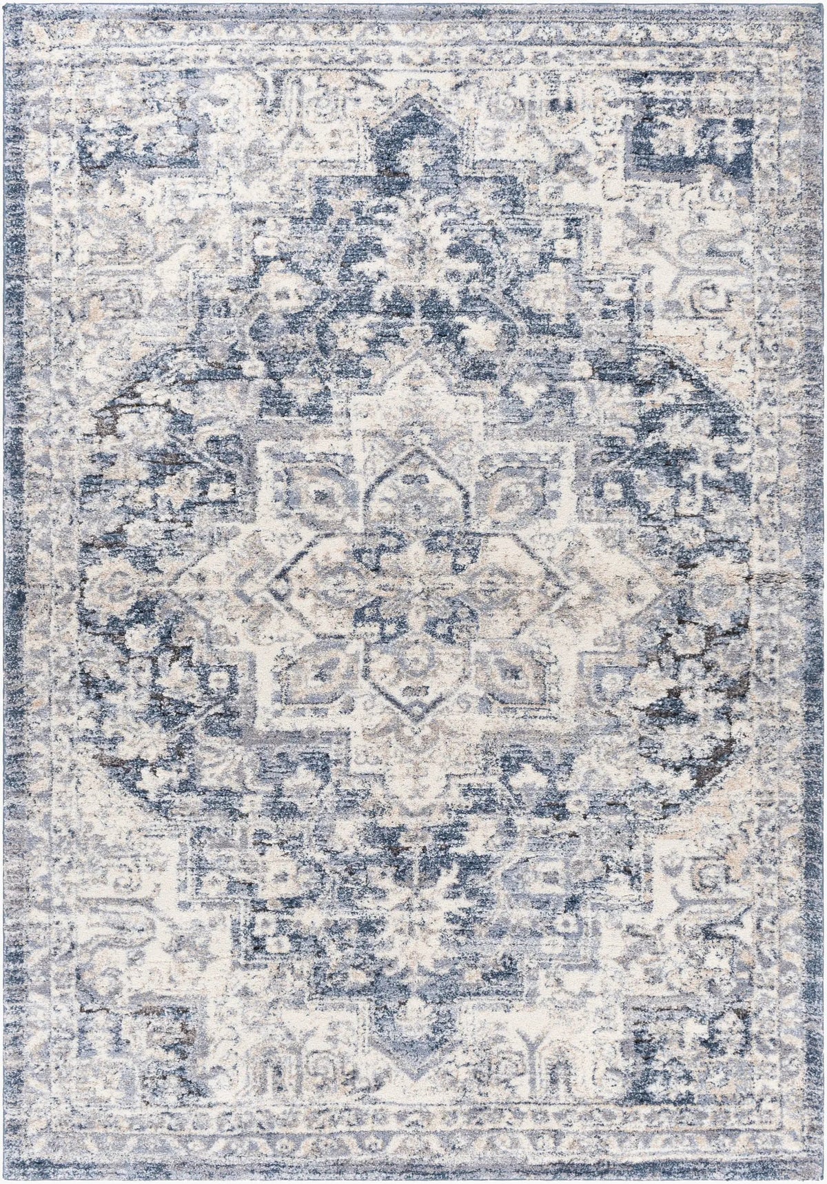 LIVABLISS Tuscany TUS-2317 Dark-Blue Area Rug