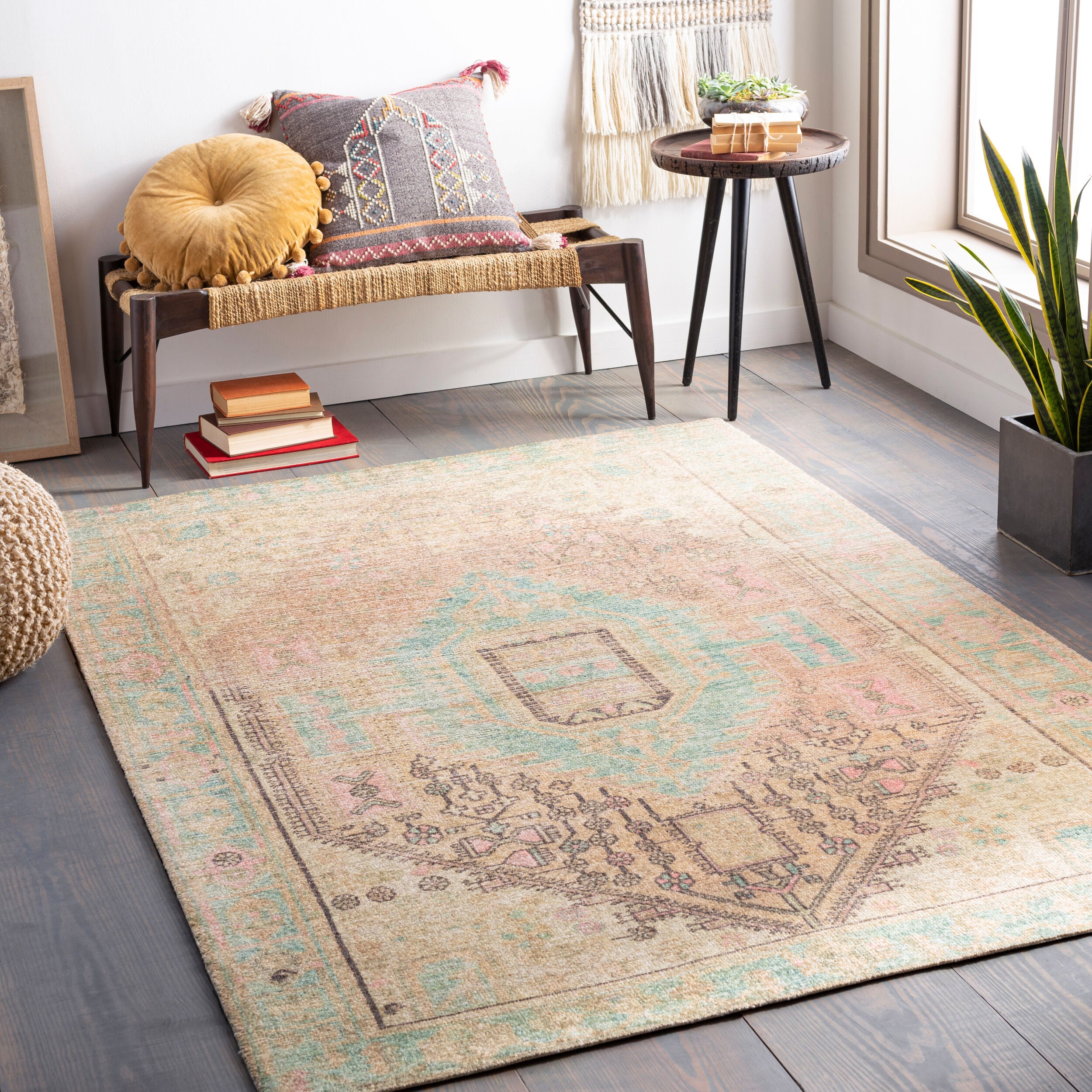 Surya Unique UNQ-2305 Dusty Pink Area Rug by LIVABLISS