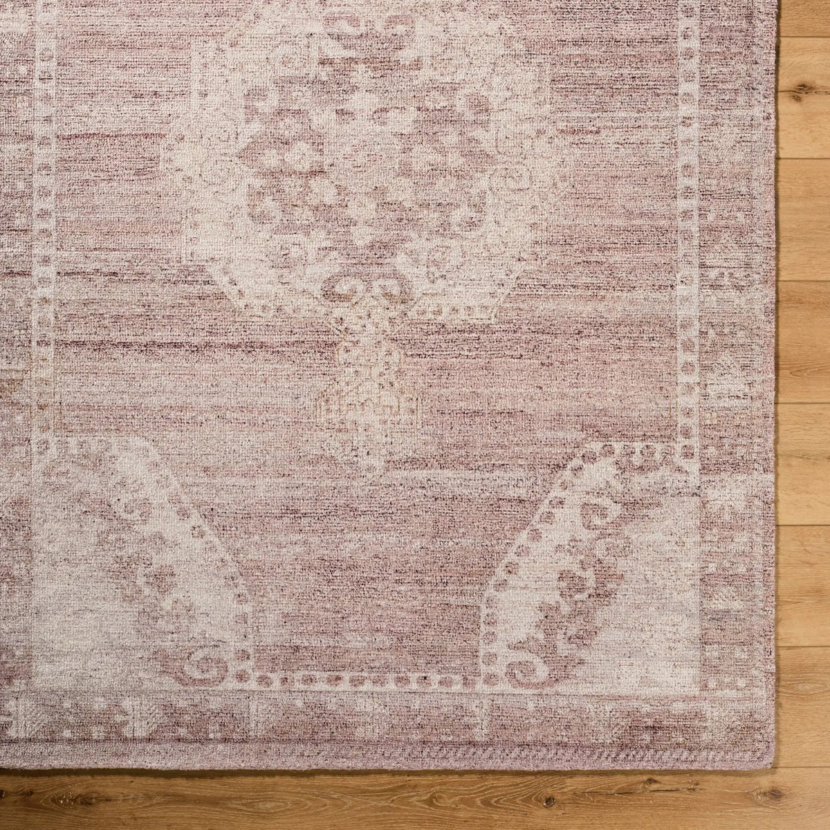 Unique UNQ-2317 Dusty-Rose Area Rug by LIVABLISS