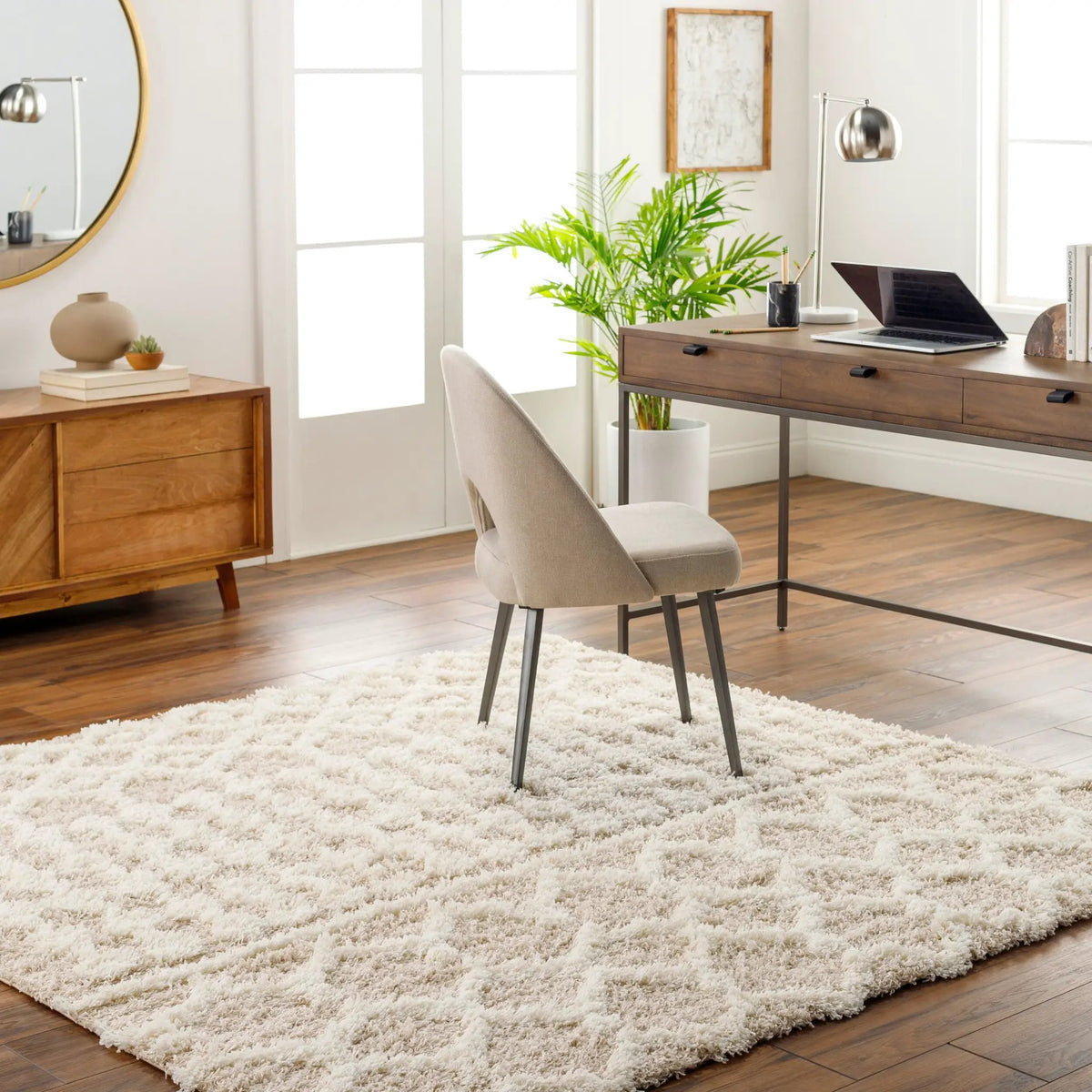 LIVABLISS Urban Shag USG-2303 Beige Area Rug