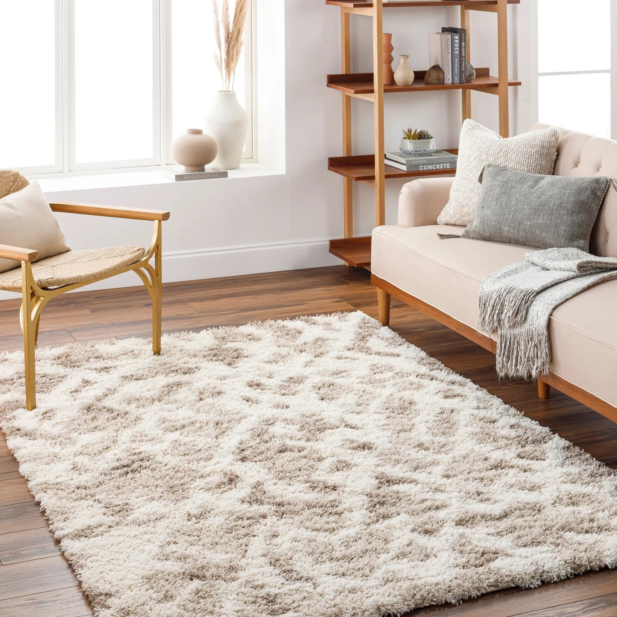Urban Shag USG-2323 Beige Area Rug by LIVABLISS