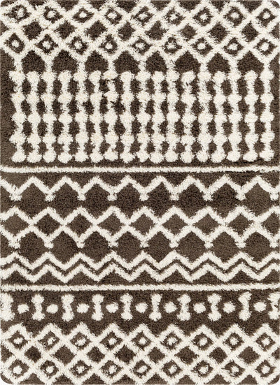 LIVABLISS Urban Shag USG-2342 Dark-Brown Area Rug