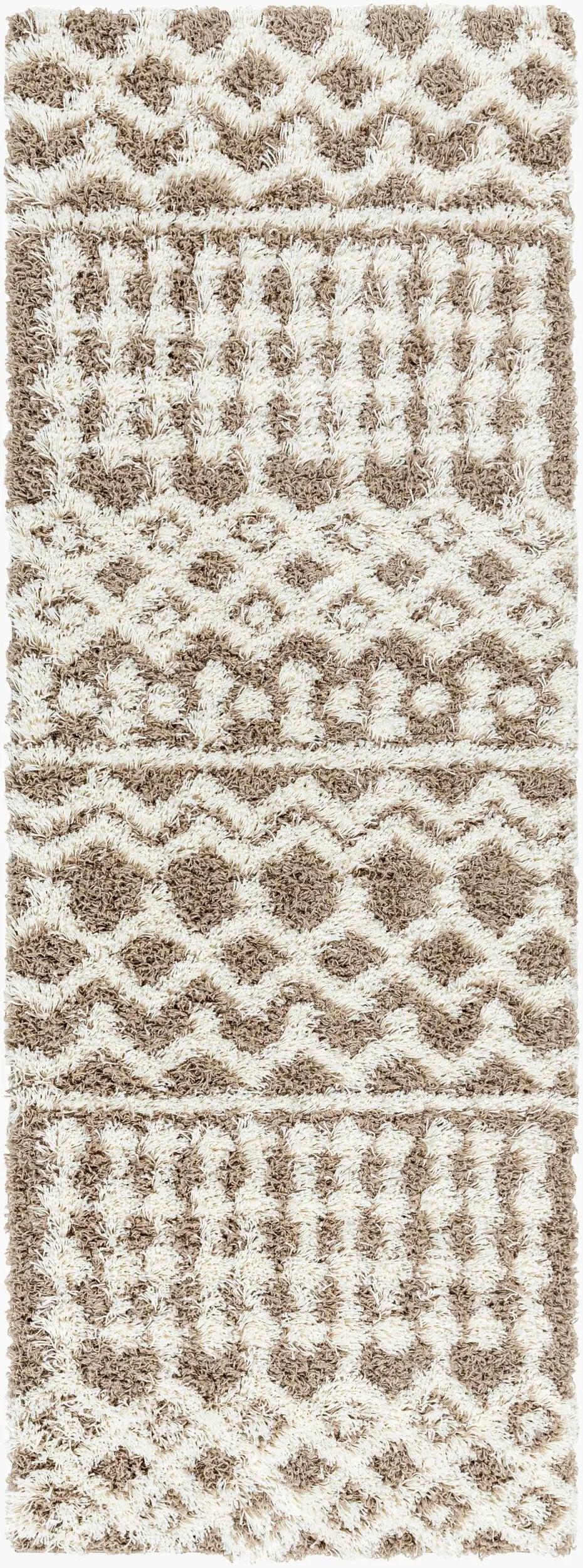 LIVABLISS Urban Shag USG-2343 Medium-Brown Area Rug