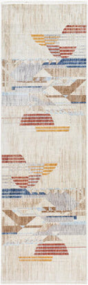 Frank Lloyd Wright Foundation Usonia USO-2303 White Area Rug by LIVABLISS