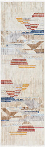 Frank Lloyd Wright Foundation Usonia USO-2303 White Area Rug by LIVABLISS
