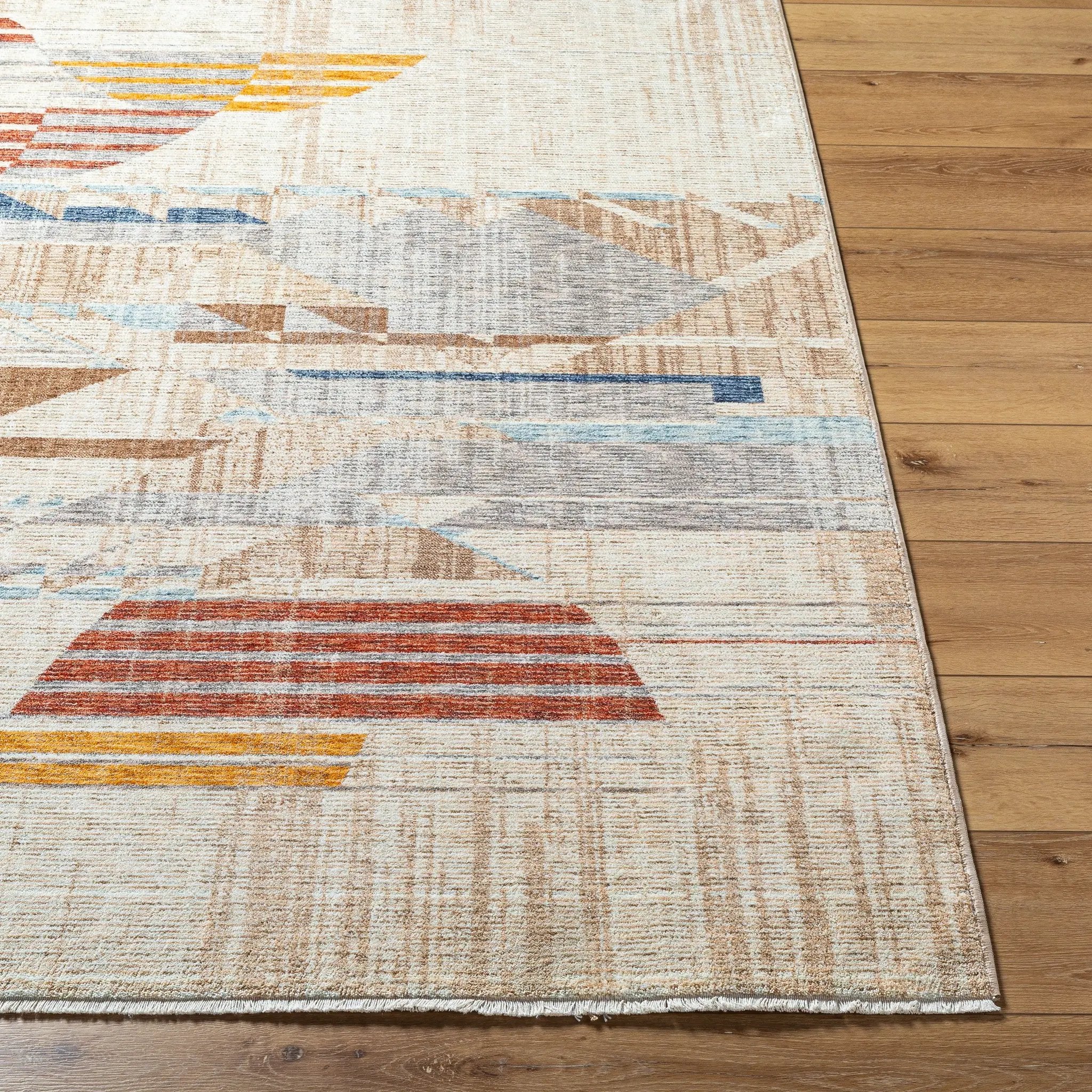 Usonia USO-2303 White Area Rug by Frank Lloyd Wright Foundation x LIVABLISS