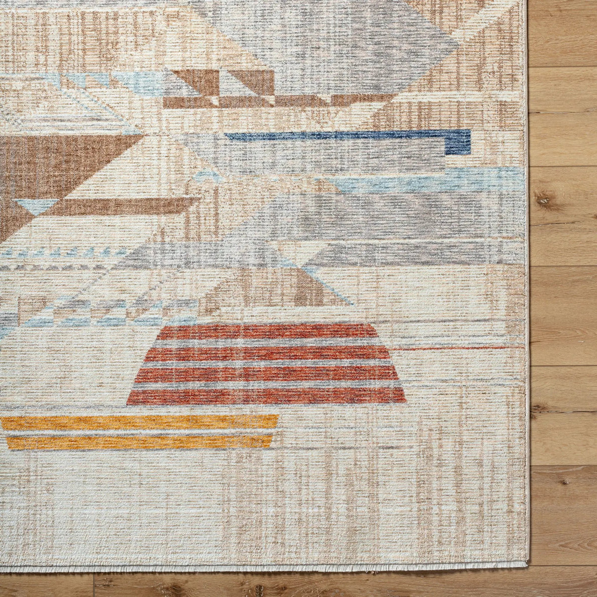 Usonia USO-2303 White Area Rug by Frank Lloyd Wright Foundation x LIVABLISS